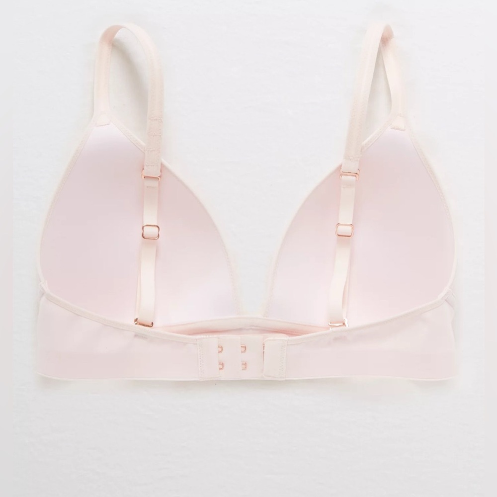 NWT Aerie Real Me Wireless Lightly Lined Bra in Pink , size 32D - Picture 3 of 10